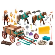 Playmobil 9477 Spirit Ojciec Jim z bryczką