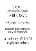 Obraz z napisami, plakat w ramie A3, salon, ślub