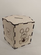 Duża Skarbonka 5 Kątna Twój Napis Nowość