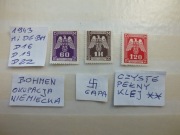 3szt. znaczki Mi D16 BOHMEN 1943r. Swastyka Gapa Niemcy Rzesza czyste **