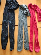 rajtuzy rajstopy grube bawełniane  ciepłe wzorzyste kokardki