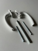 Klamka dwustronna okienna balkonowa biała 