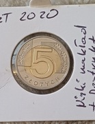 5 zł 2020 rok Destrukt o niskim nakładzie 
