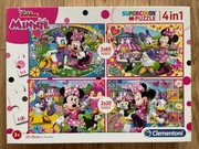 PUZZLE MYSZKA MINNIE 4w1 CLEMENTONI 2x20 oraz 2x60 elementów