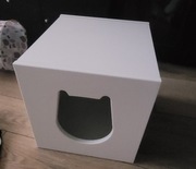 Kallax domek dla kota IKEA 33x33 biały, legowisko