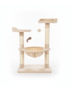 DUŻY DRAPAK DLA KOTA Z HAMAKIEM I ZABAWKĄ