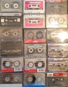 Zestaw 18 używanych kaset magnetofonowych Sony Maxell Samsung TDK STOMIL 
