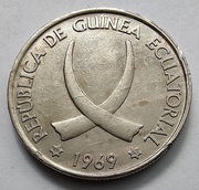 GWINEA RÓWNIKOWA 25 Pesetas 1969 ŁADNA 