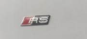 Naklejka Znaczek AUDI RS SLINE Emblemat Kierownica Kluczyk logo 27mm x 9mm