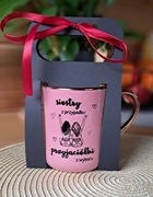 Kubek dla przyjaciółki„Siostrami nie trzeba się urodzić” złoty rant,prezent