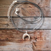 Lunula magiczny naszyjnik słowiański amulet talizman wicca półksiężyc rm4