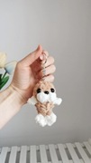 Foka na szydełku, brelok, zawieszka handmade 