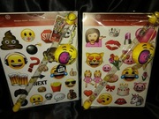 Zestaw emotki skarbonka naklejki na okno pluszak