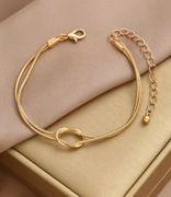 Bransoletka złota węzełek 