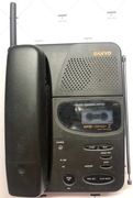 SANYO CAS-1250 Telefon Stacjonarny Bezprzewodowy Sekretarka na Micro Kasetę