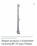 Słupek poręczy typu Plettec 70