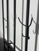 Wieszak wiszący metalowy Czarny