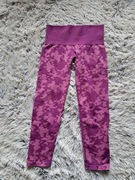 Sportowe legginsy 44/46 xxl/xxxl crane fioletowe różowe