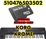 KARTA PAMIĘCI 510476503502 MICROSD SYSTEM KORG KROME 61 73 88 BŁĄD 216