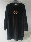VELSATINO S /M CZARNA SUKIENKA WELUROWA 