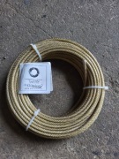 Lina stalowa mosiądzowana w otulinie PVC 4mm 20m – nowa