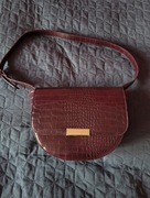 Bordowa ciemny burgund torebka mała listonoszka 