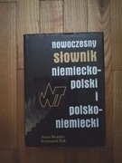 książka "Nowoczesny słownik niemiecko polski i polsko niemiecki" A. Bender