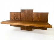 Ręcznie robiona półka z litego drewna. 70 cm