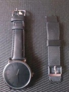 Ekskluzywny modny biznesowy zegarek pasek skóra+zapasowy sportowy pudełko