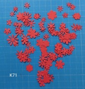 SCRAPKI KRAKÓW kwiatuszki 90 el. czerwone (K71)