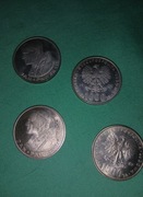 Cztery zabytkowe monety Jan Paweł II 1000 zl z 1982