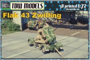 Flak 43 zwilling - Druk 3D - 1:72