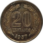 Argentyna 20 centavos 1957, KM#55
