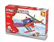 Klocki straż pożarna helikopter 208 elementów DROMADER kompatybilne