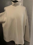 ZARA bluza z golfem wdzianko casual dresy masełko oversize duża ecru