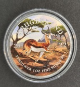 Krugerrand silver coin 1 oz color 2022