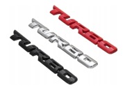 Naklejka Emblemat Znaczek Logo TURBO 97mm x 11mm klapa błotnik metal 3kolor