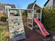 Solidny Drewniany Plac Zabaw Jungle Gym – Wieża Home + Climb Module