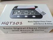 ZEGAR SZACHOWY BASIC, ELEKTRONICZNY TIMER, PROFESIONALNY, BRĄZOWY.