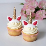 Toppery jednorożec na babeczki – dekoracje z masy cukrowej 6 szt