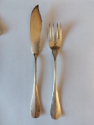 Posrebrzane sztućce do ryb  WELLNER