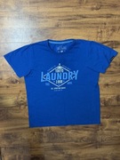 Koszulka bawełniana niebieska logo tshirt Tokyo Laundry rozmiar L