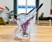 Bomboniera, misa na słodycze Egermann czeskie szkło artystyczne styl Murano