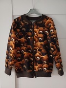 Nowa bluza sweterek zapinana na zamek Misie rozmiar 134 unisex