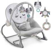 Multifunkcyjny leżaczek z wibracjami Nukido szary Bujaczek jak nowy