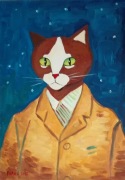 Kot wg Van Gogha, 42x29,7, kot, koty, van Gogh