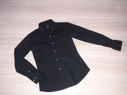 Czarna koszula Liviino r.M Slim fit