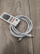 Kabel SAT 1,5m biały