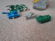 Czołg nakręcany wóz bojowy żołnierzyki 