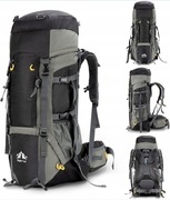 Night Cat Plecak turystyczny 70L z osłoną przeciwdeszczową, ergonomicz